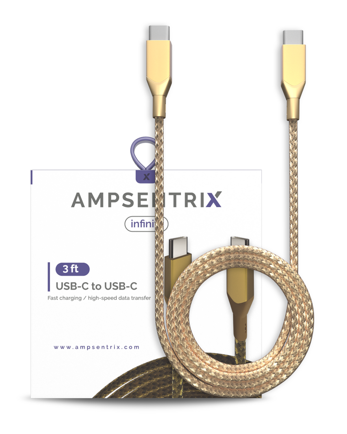 USB Type C to Type C Cable - AmpSentrix